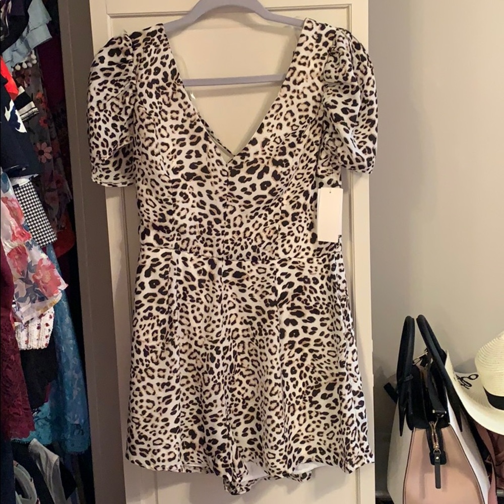 NWT Leopard Print Romper